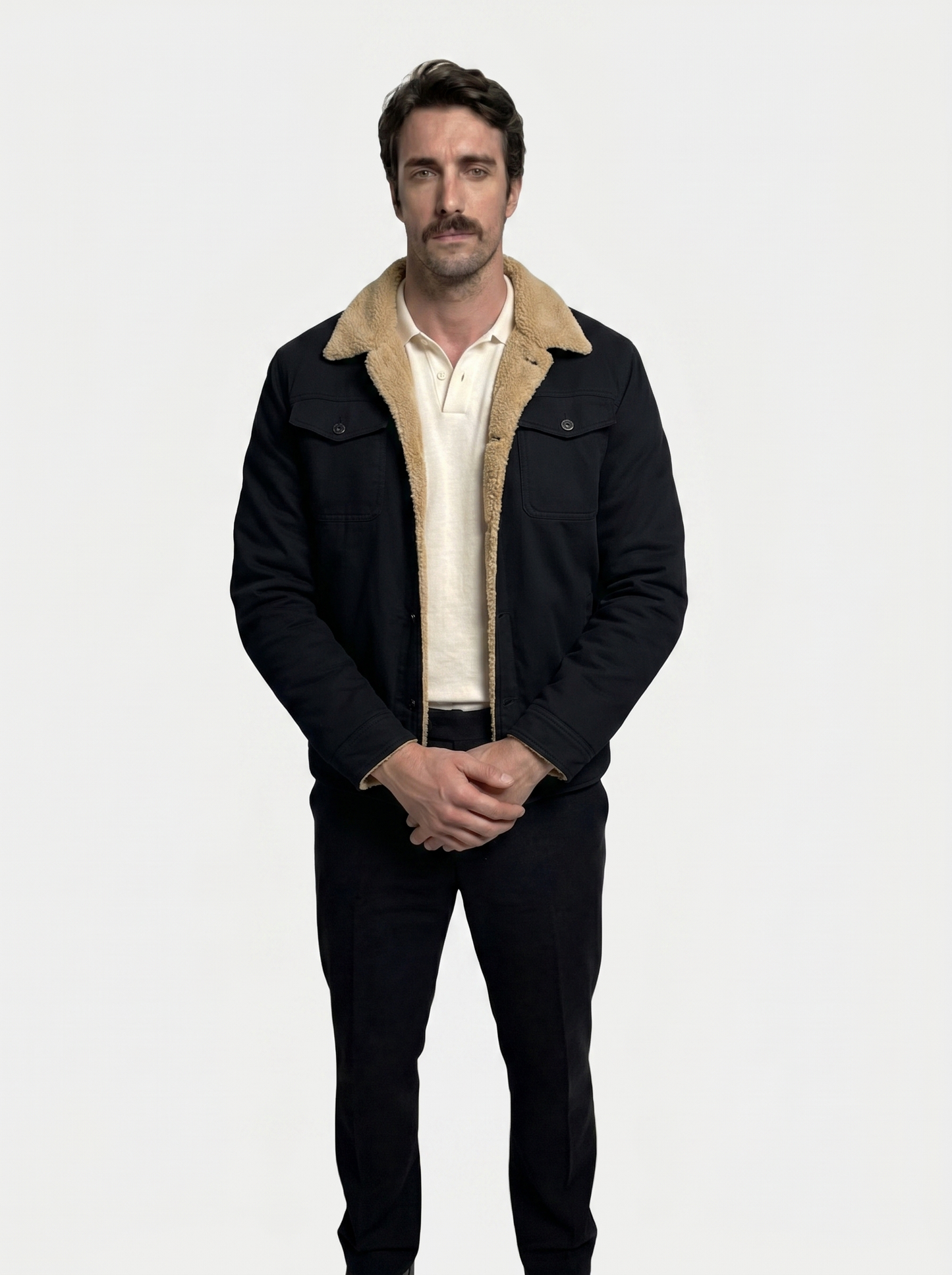 Vintage Fleece Bomber Jacket - Cross & Crown