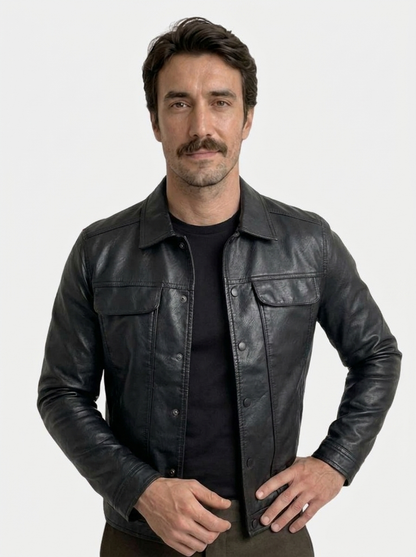 Bronze Rebel Leather Jacket – Cross & Crown