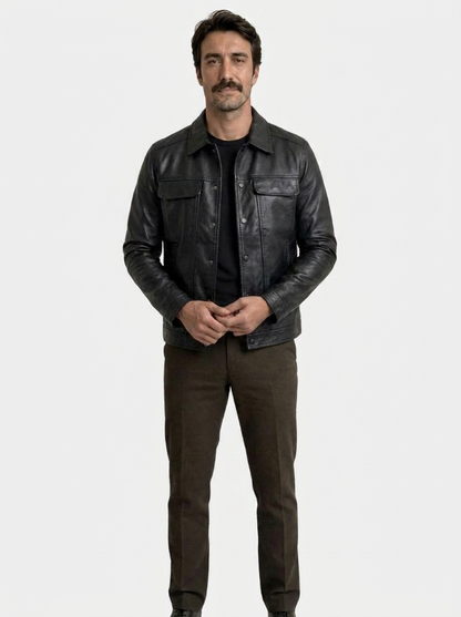 Bronze Rebel Leather Jacket – Cross & Crown