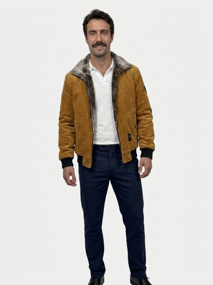 Thermal Windbreaker Corduroy Jacket - Cross & Crown
