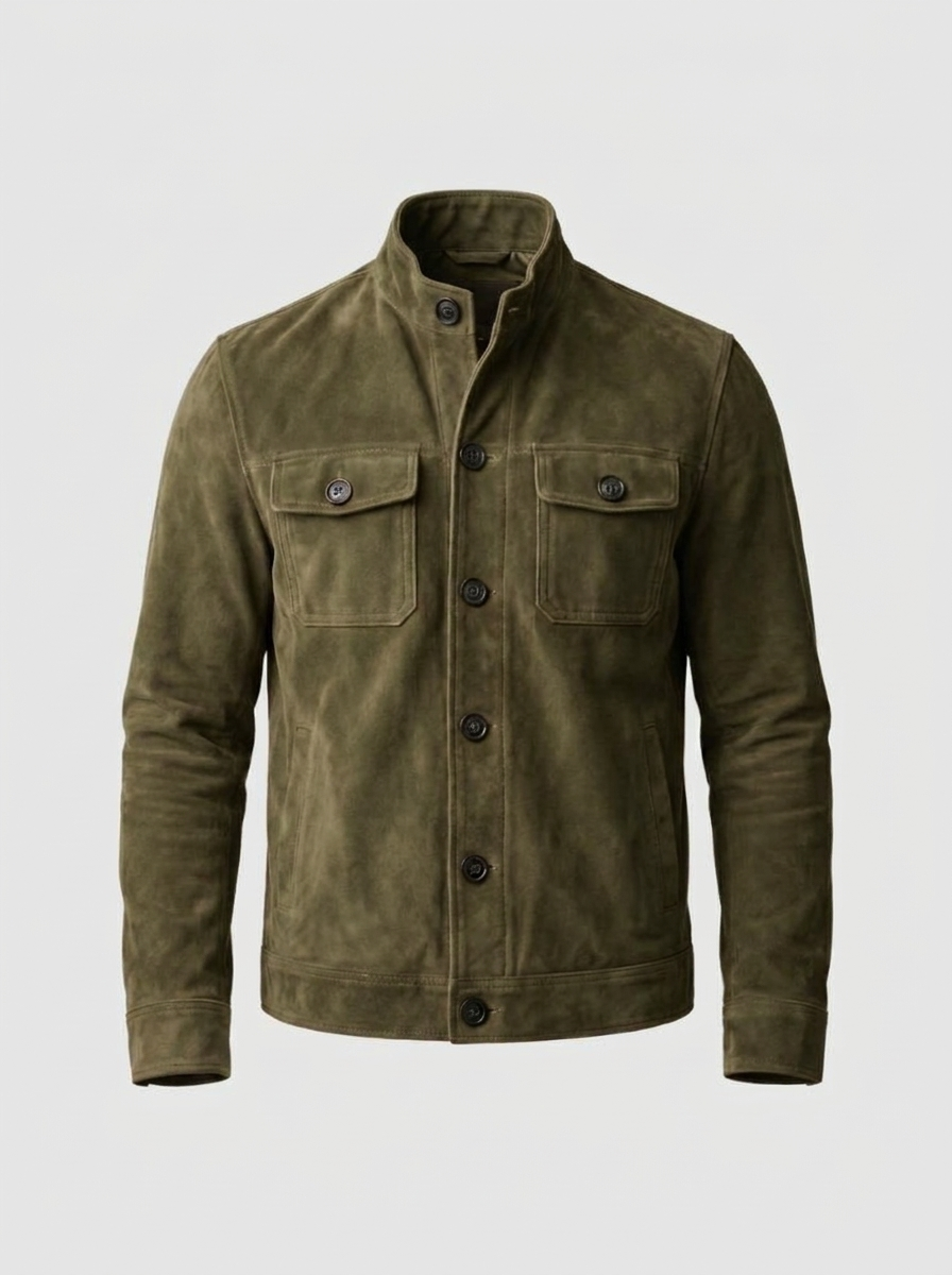 Garrison Suede Vintage Jacket - Cross & Crown