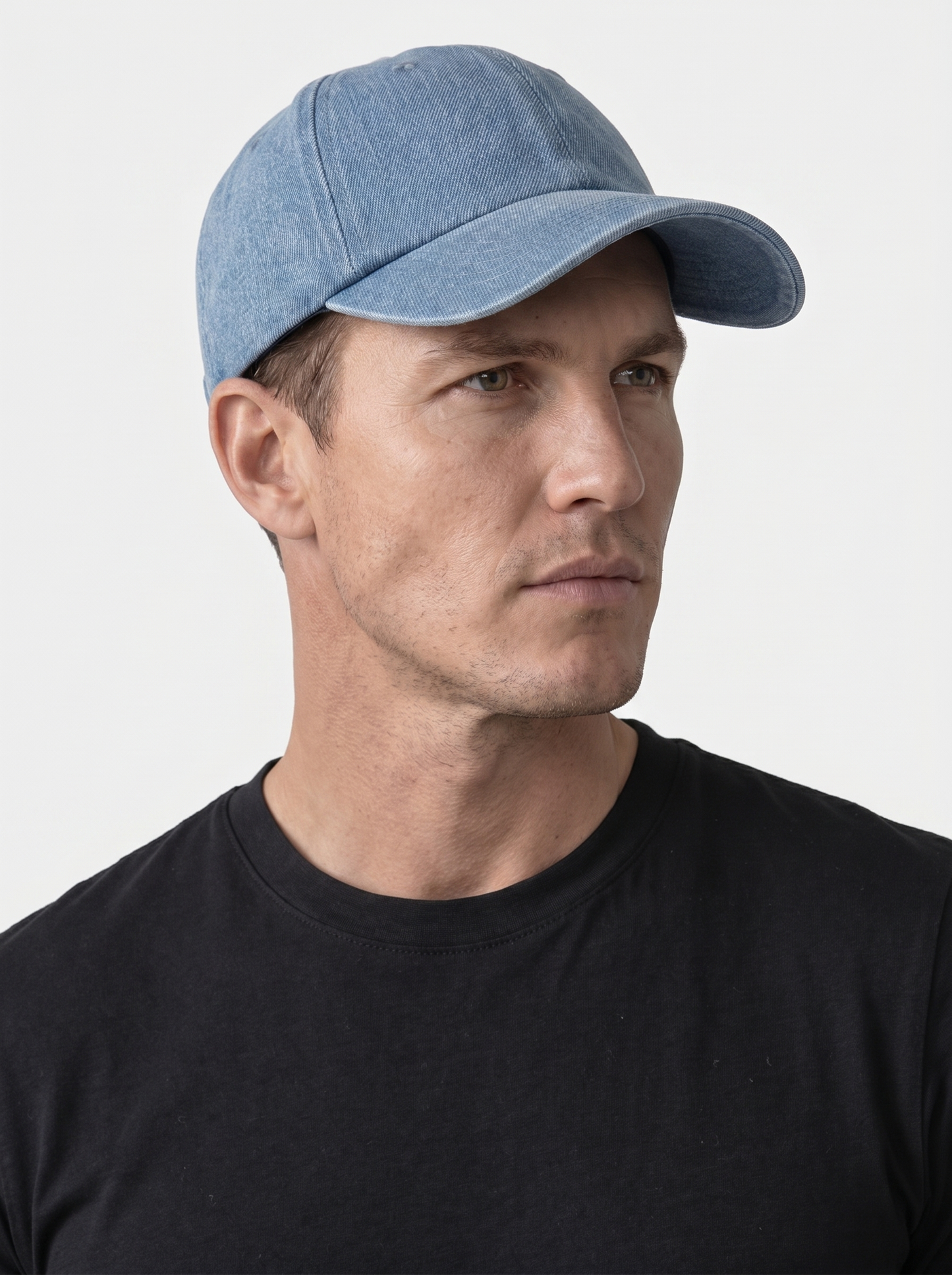 Minimalist Denim Cap - Cross & Crown