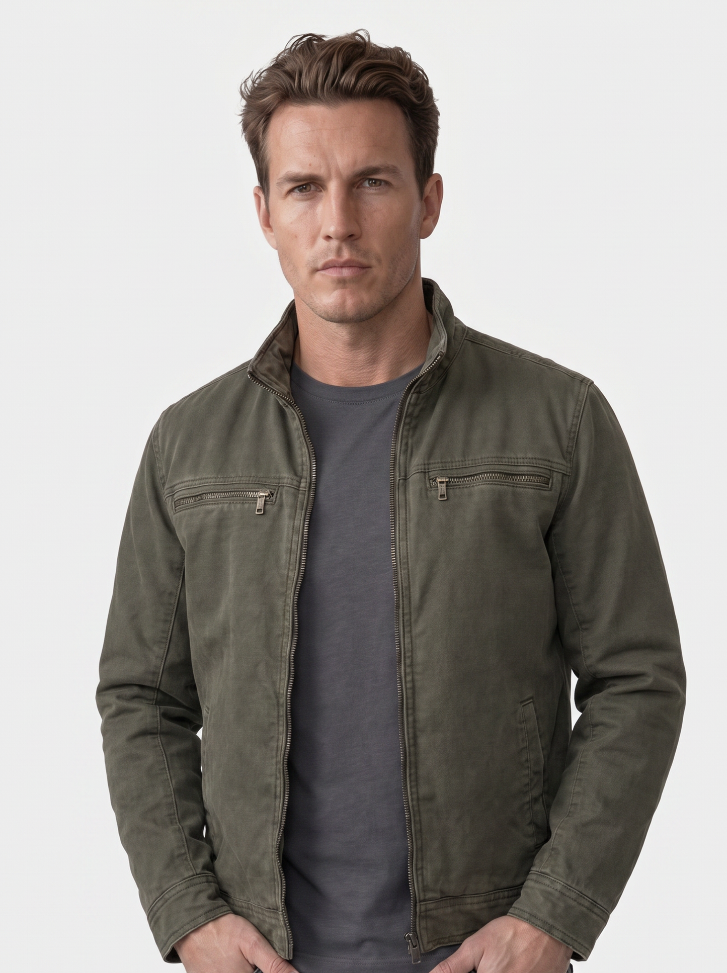 Valmont Vintage Olive Field Jacket - Cross & Crown