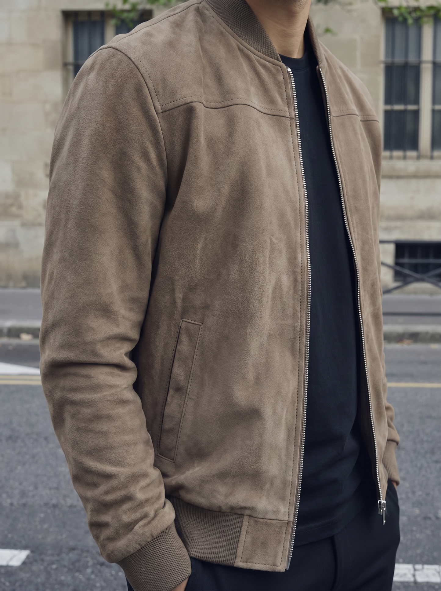 Ashwood Bomber Suede Jacket – Cross & Crown