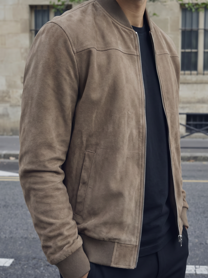 Ashwood Bomber Suede Jacket – Cross & Crown