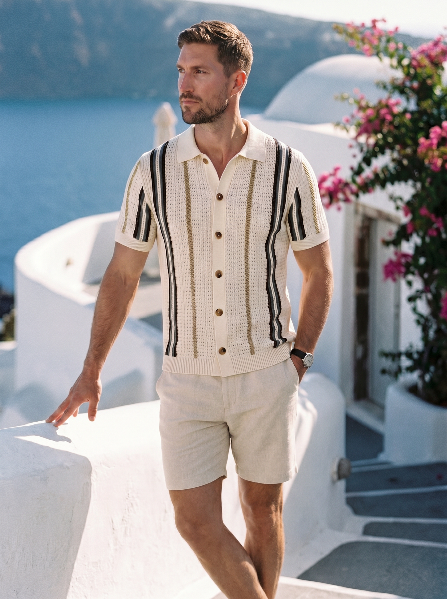 Sunset Groove Polo – Cross & Crown