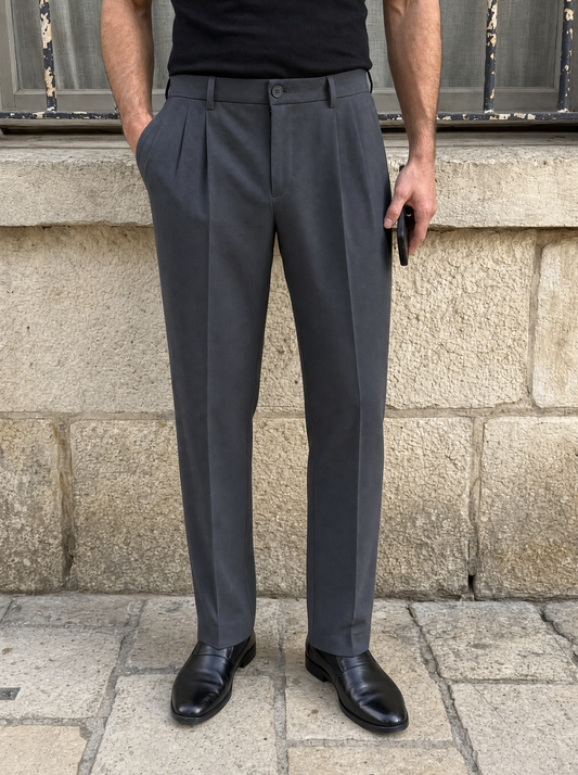 Minimalist Old Money Trousers - Cross & Crown