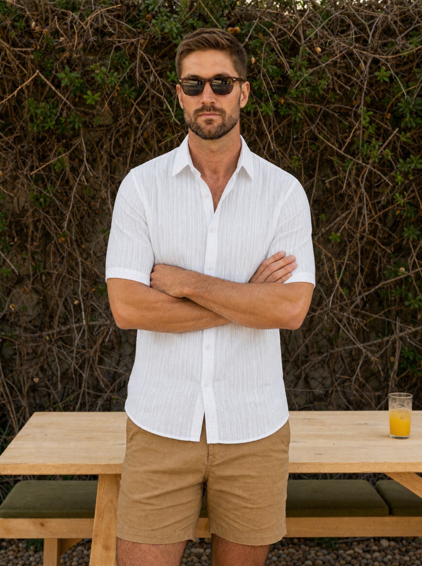 Lumière Linen Shirt – Cross & Crown