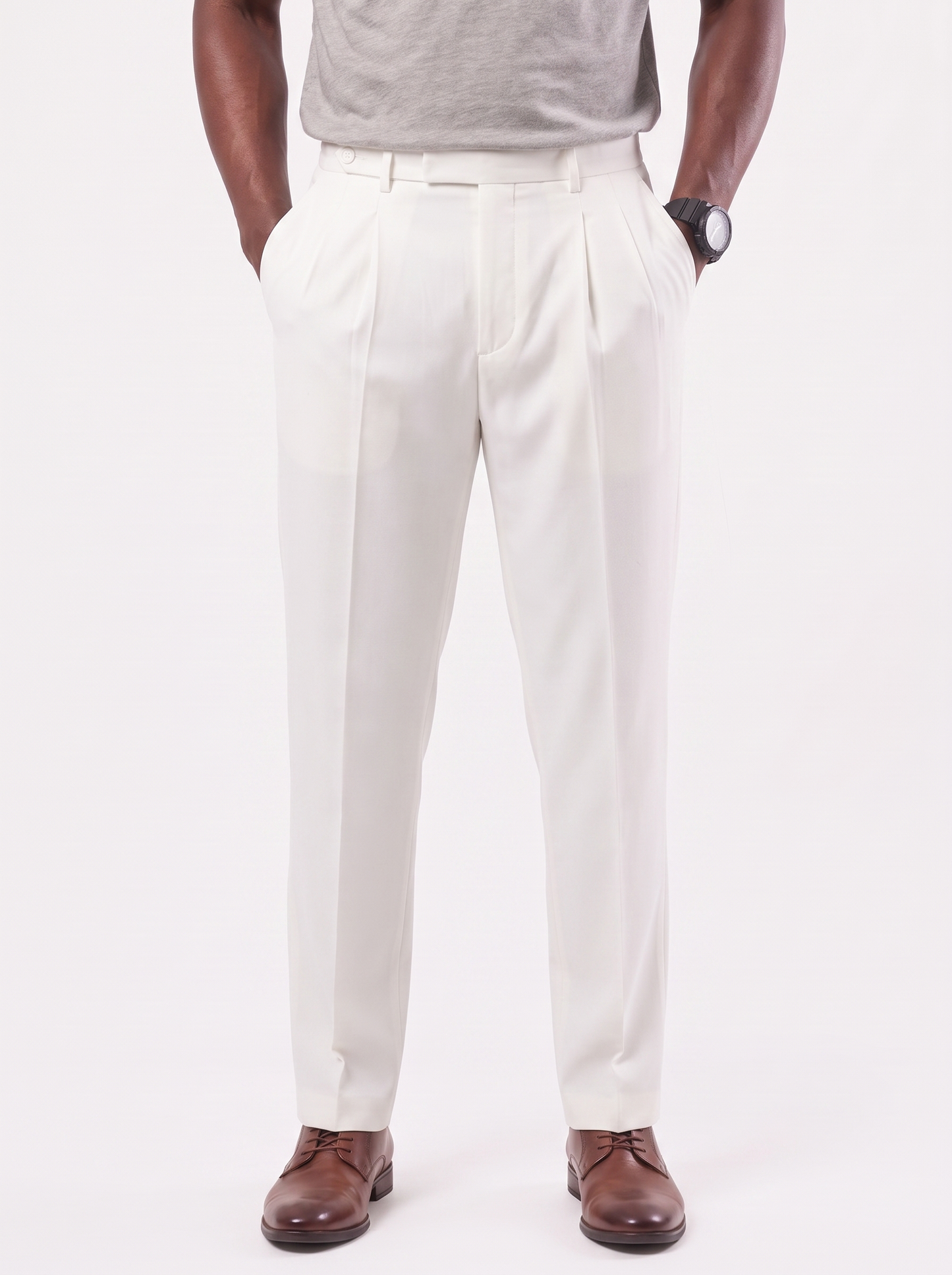 Pantalones clásicos elásticos premium - Cross & Crown