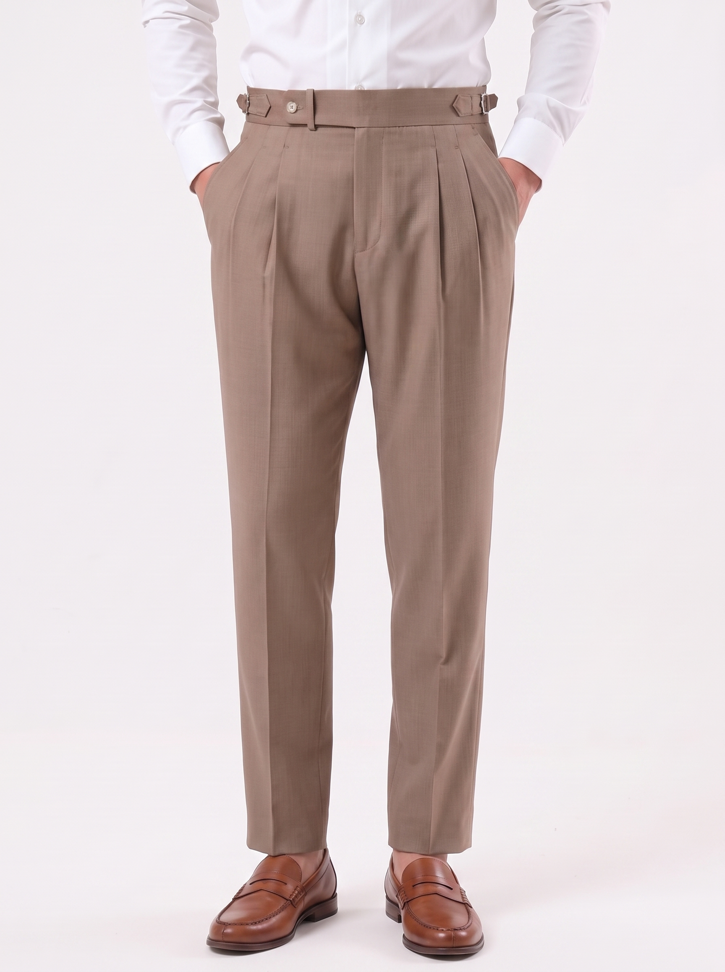 Pantalones clásicos Genova con lengüetas laterales - Cross & Crown