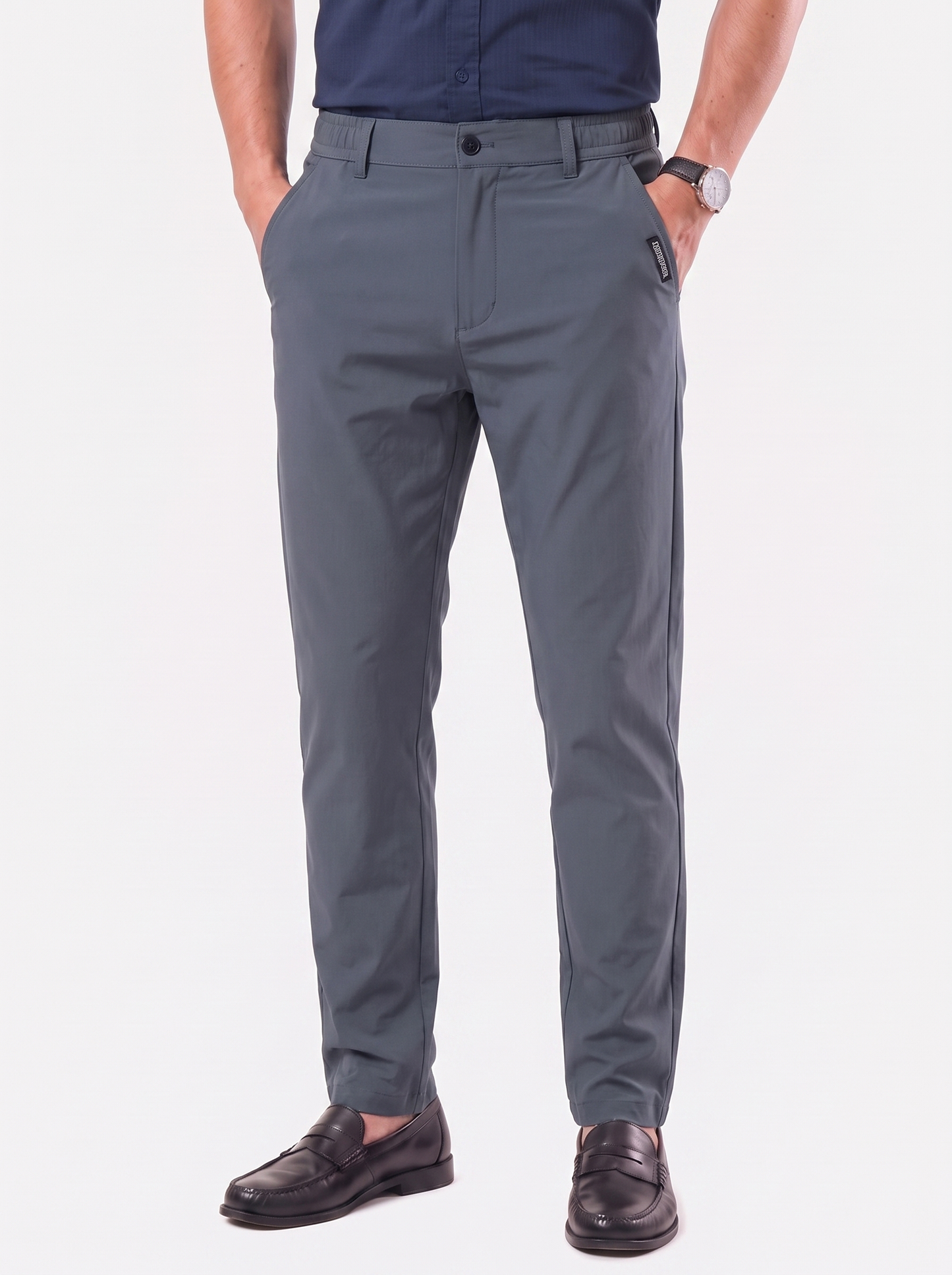 Pantalones elásticos esenciales - cintura elástica nueva - Cross & Crown
