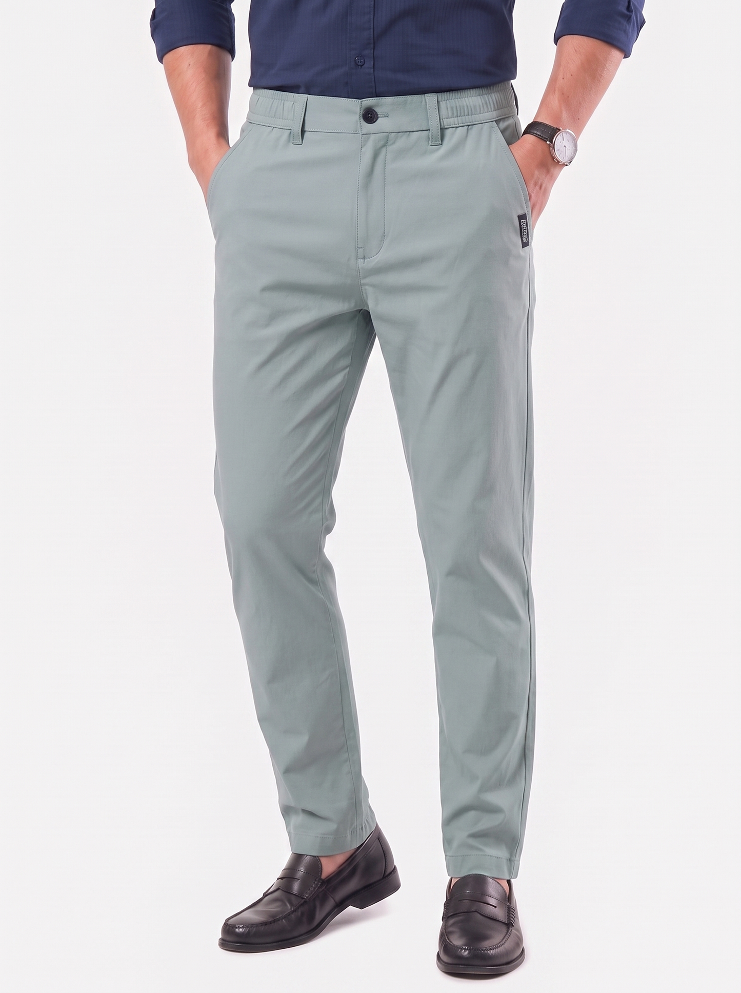 Pantalones elásticos esenciales - cintura elástica nueva - Cross & Crown