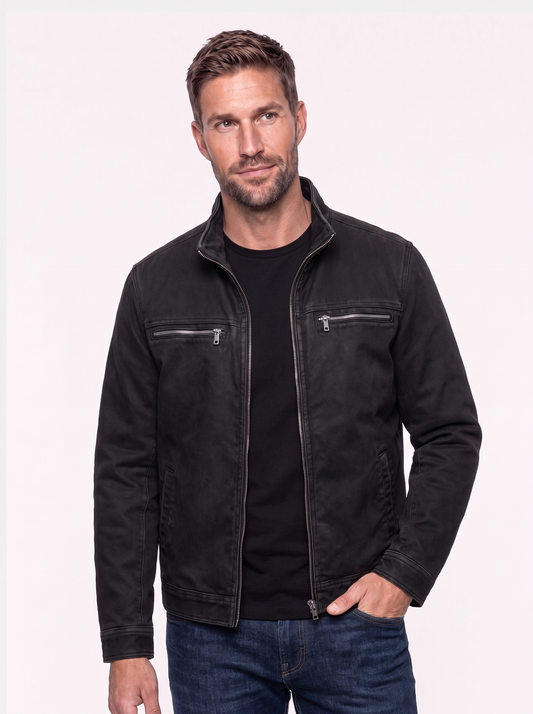 Valmont Vintage Black Field Jacket - Cross & Crown