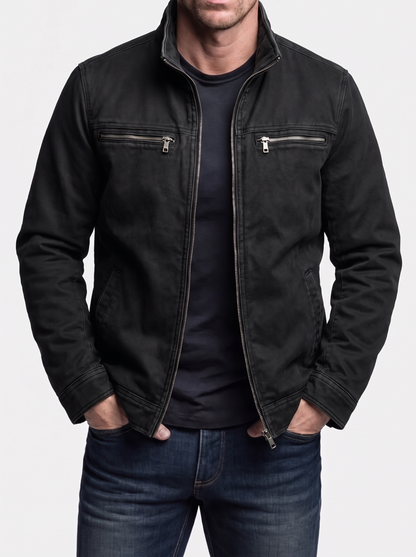 Valmont Vintage Black Field Jacket - Cross & Crown