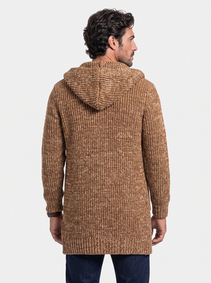 Himalaya Knit Hooded Jacket - Cross & Crown - back