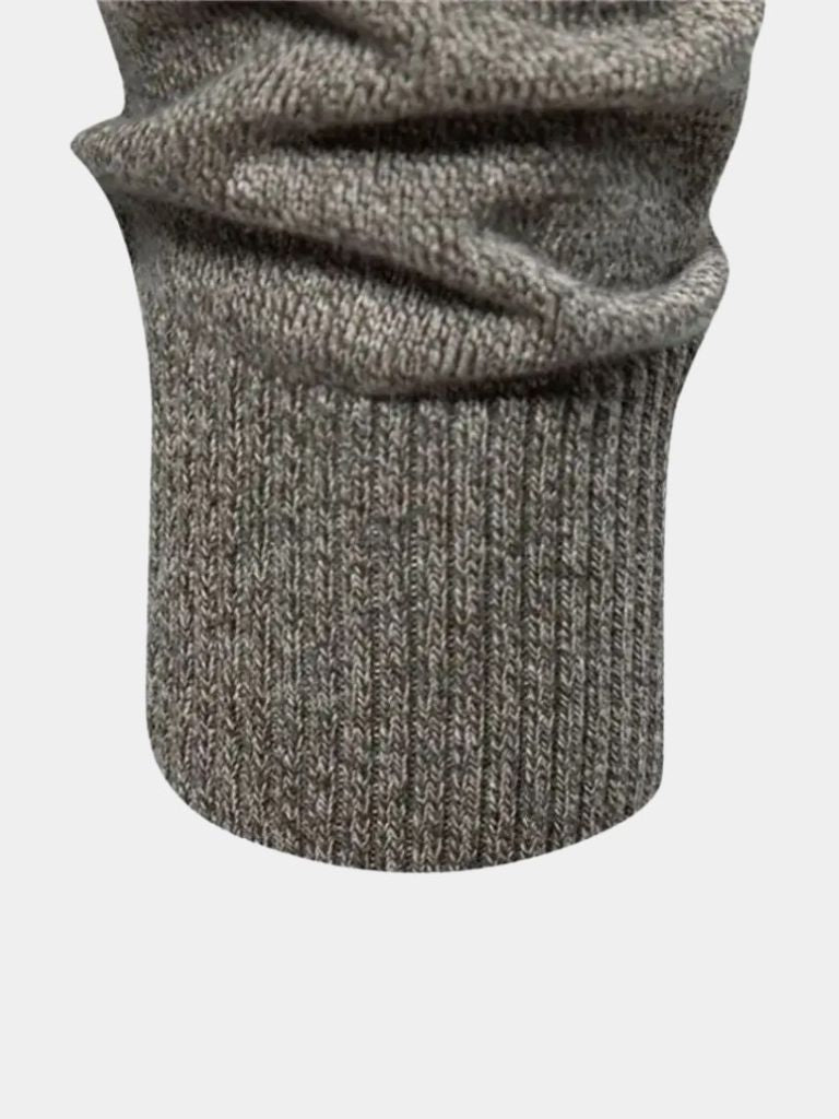 Knitted Stand Collar Cotton Cardigan - Cross & Crown - Cross & Crown