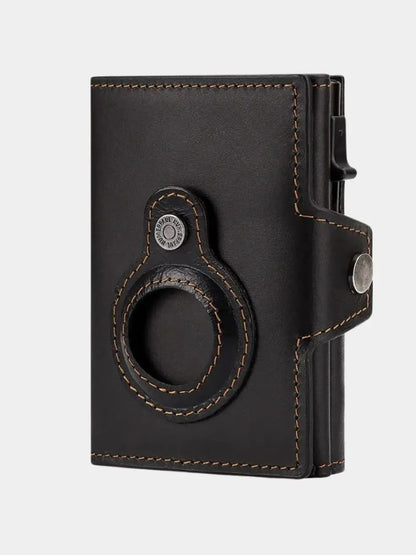 Leather Magnet Wallet Anti - Scam - Cross & Crown - Cross & Crown