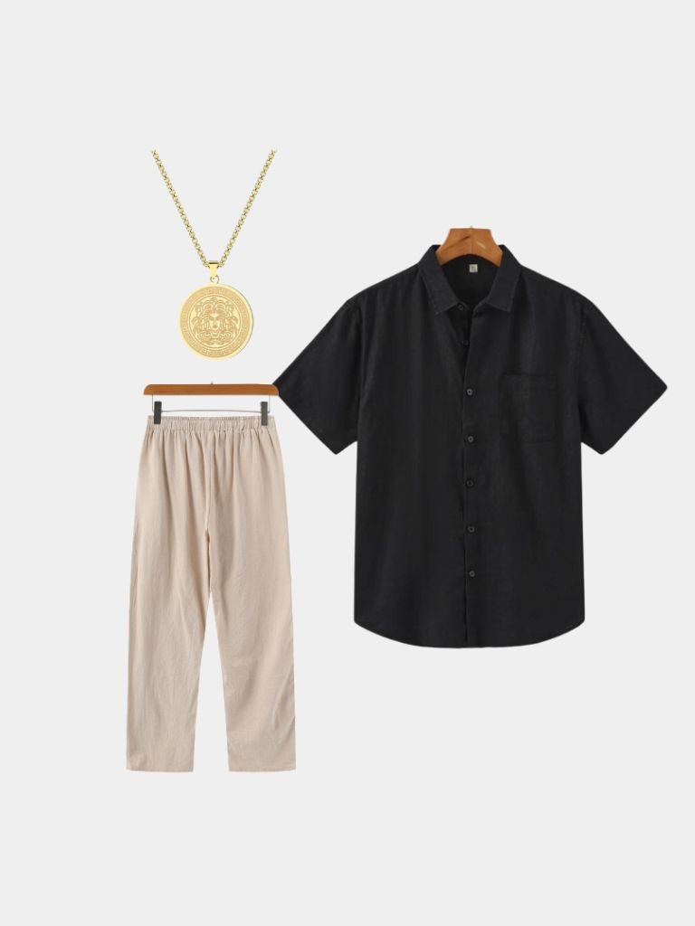 Medaglia Nera Set - Cross & Crown - Cross & Crown