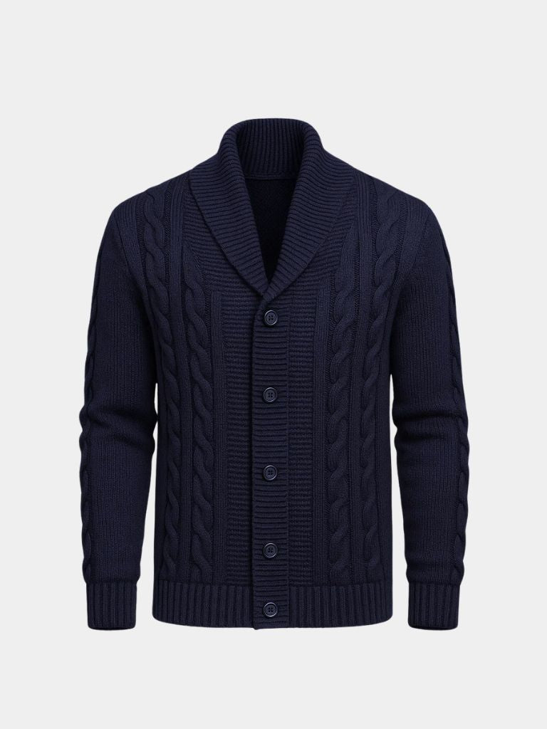 Men's Elegant Knit Cardigan - Cross & Crown - Cross & Crown
