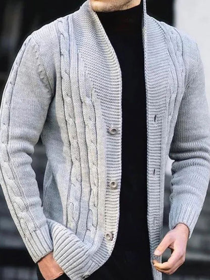 Men's Elegant Knit Cardigan - Cross & Crown - Cross & Crown