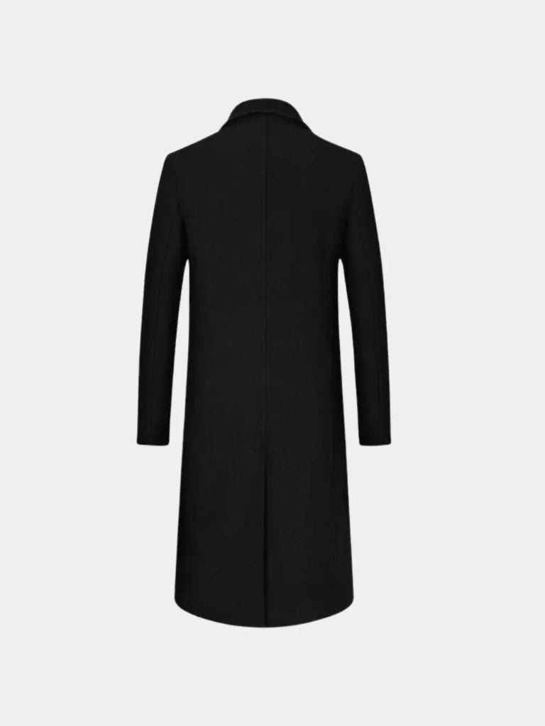 Mens Wool Blend Trench Coat - Cross & Crown - Cross & Crown
