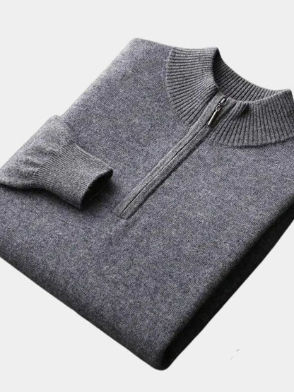 Merino Half Zip Sweater - Cross & Crown - Cross & Crown