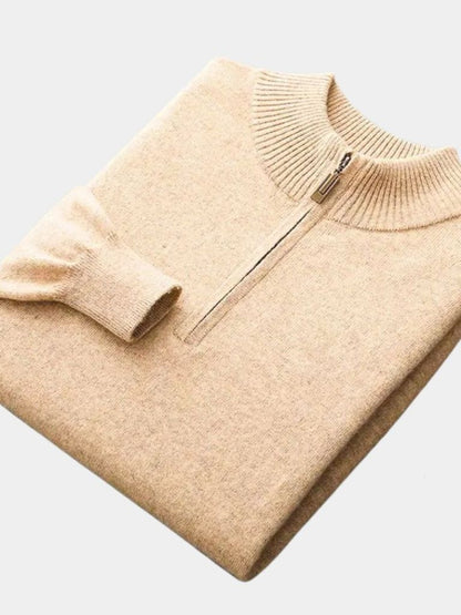 Merino Half Zip Sweater - Cross & Crown - Cross & Crown