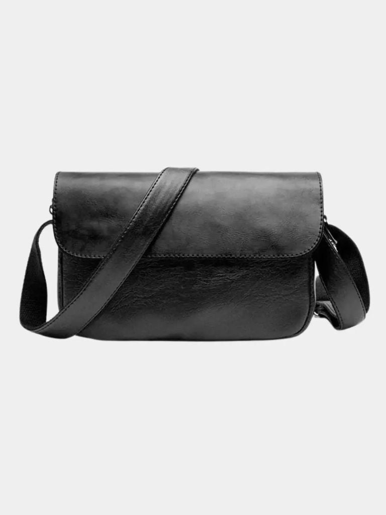 Milan Essential Leather Shoulder Bag - Cross & Crown - Cross & Crown
