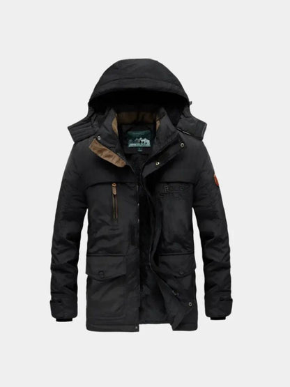 Military Hooded Jacket - Cross & Crown - Cross & Crown