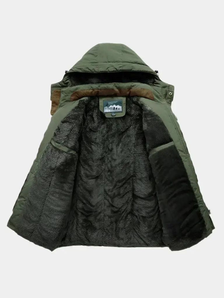 Military Hooded Jacket - Cross & Crown - Cross & Crown