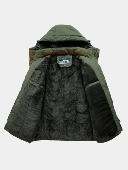 Military Hooded Jacket - Cross & Crown - Cross & Crown