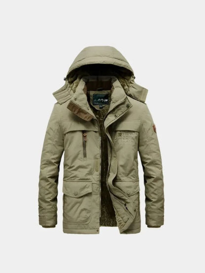 Military Hooded Jacket - Cross & Crown - Cross & Crown