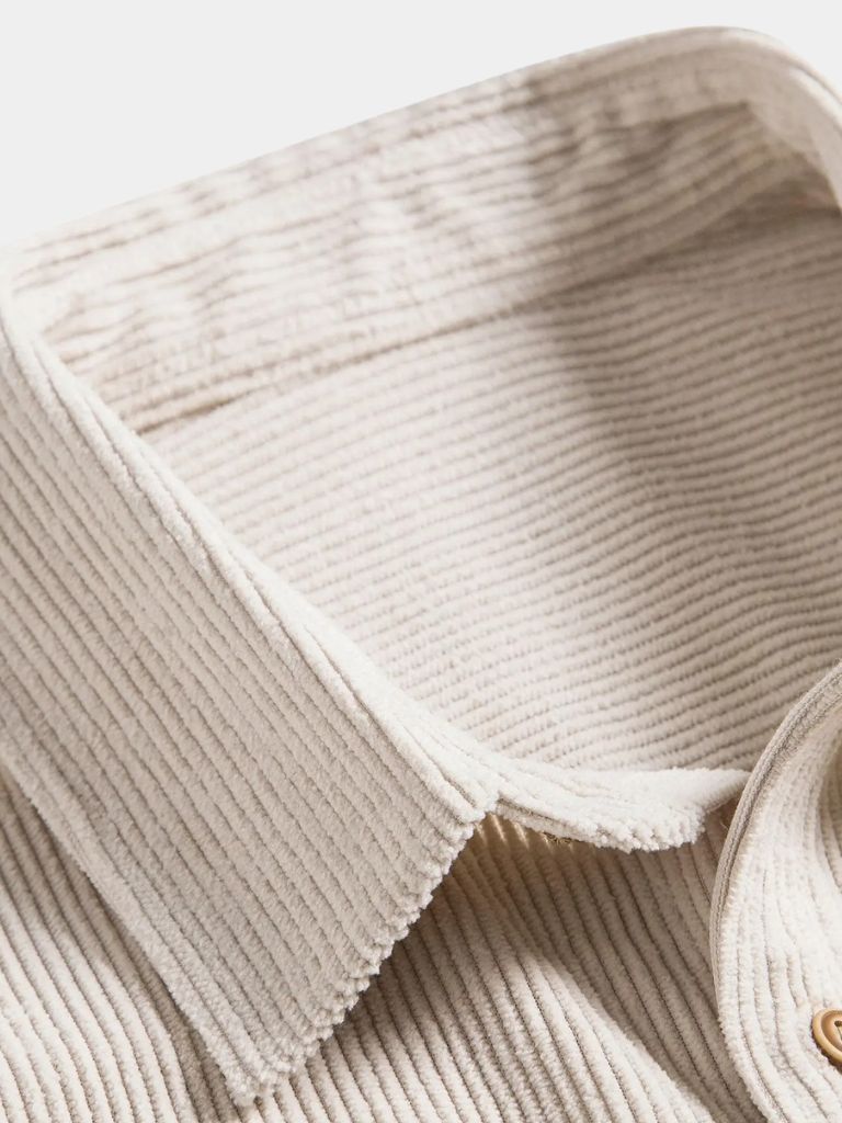 Minimalist Corduroy Shirt - Cross & Crown - Cross & Crown