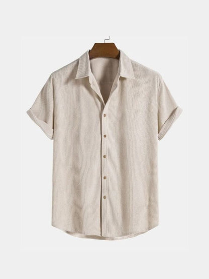 Minimalist Corduroy Shirt - Cross & Crown - Cross & Crown