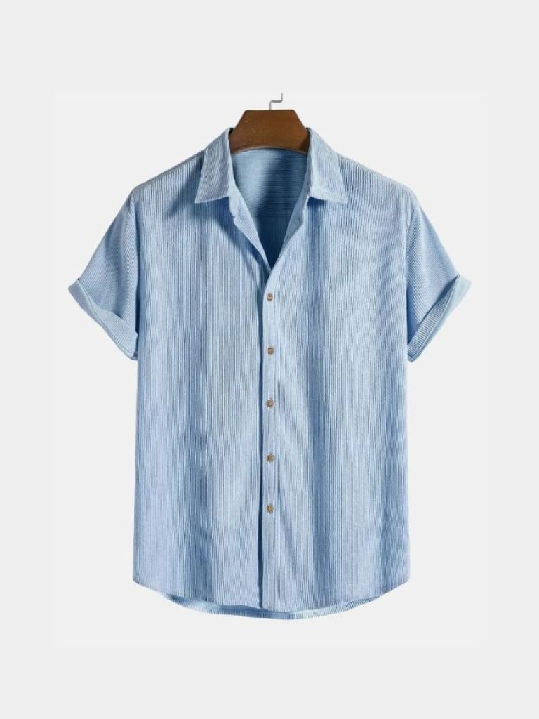Minimalist Corduroy Shirt - Cross & Crown - Cross & Crown
