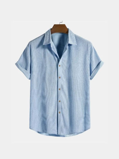 Minimalist Corduroy Shirt - Cross & Crown - Cross & Crown