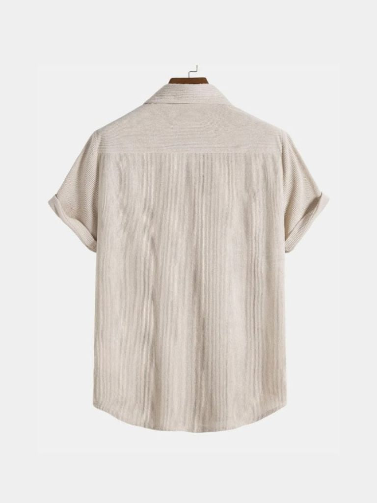 Minimalist Corduroy Shirt - Cross & Crown - Cross & Crown