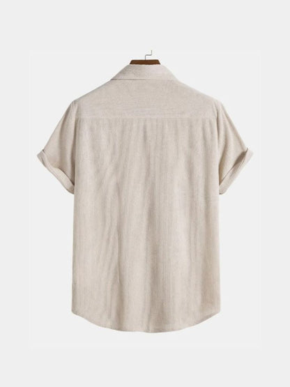 Minimalist Corduroy Shirt - Cross & Crown - Cross & Crown