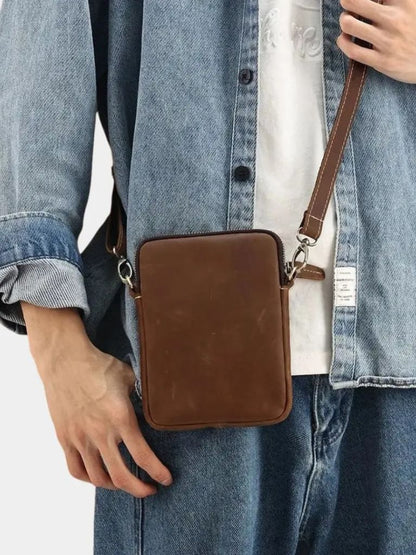 Minimalist Crossbody Leather Bag - Cross & Crown - Cross & Crown