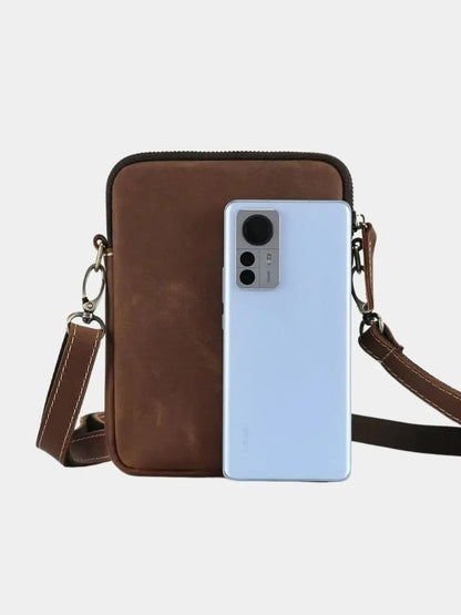 Minimalist Crossbody Leather Bag - Cross & Crown - Cross & Crown