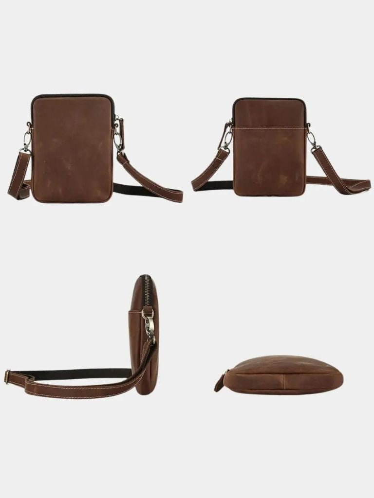 Minimalist Crossbody Leather Bag - Cross & Crown - Cross & Crown