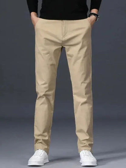 Minimalist Straight Trousers - Cross & Crown - Cross & Crown