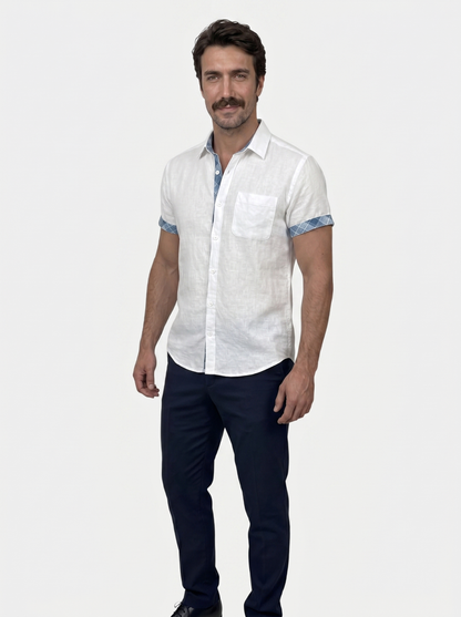 Ocean Detail Casual Shirt - Cross & Crown