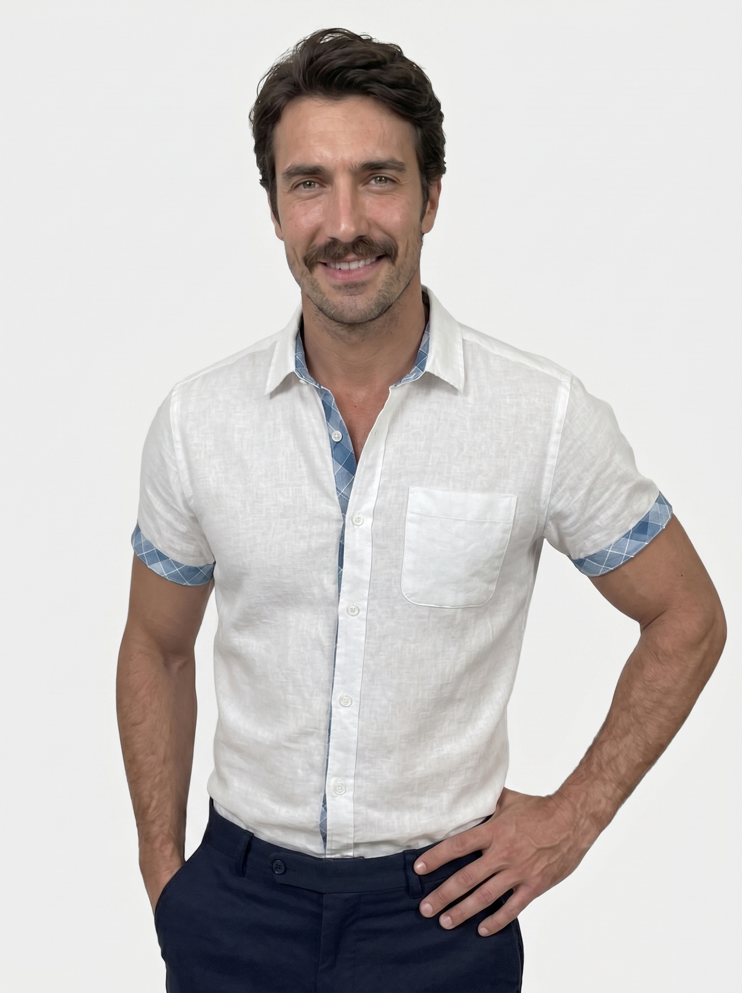 Ocean Detail Casual Shirt - Cross & Crown