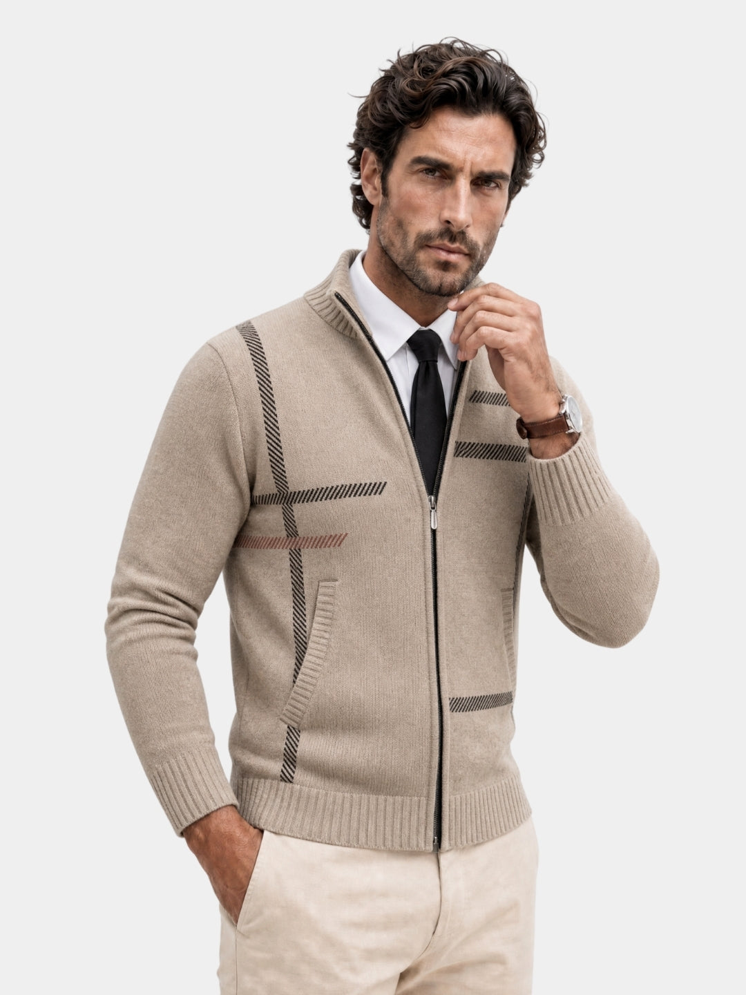 Giacca in maglia Graphite Symmetry - Cross & Crown