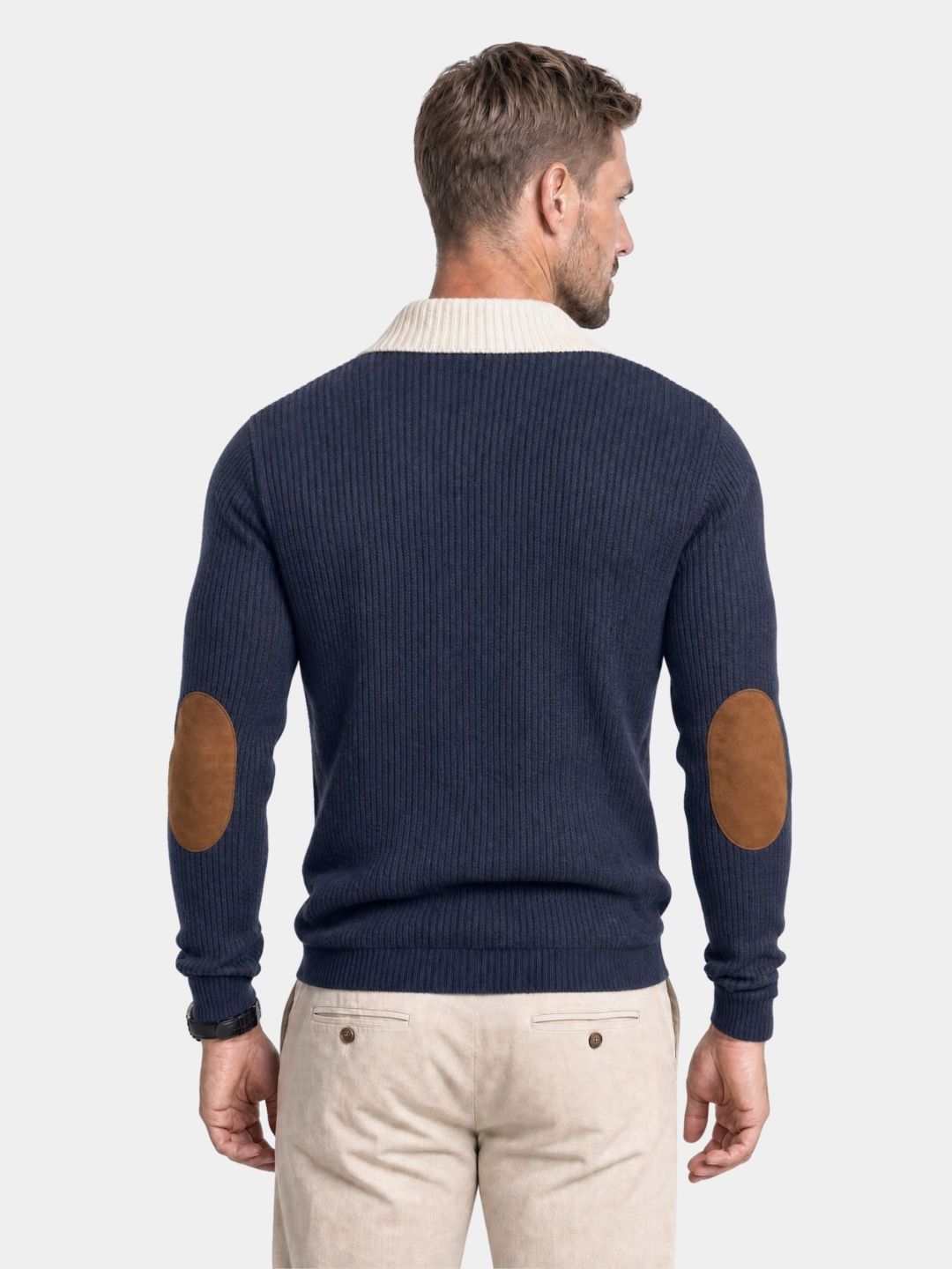 Suéter retro de pana con cuello alto - Cross & Crown