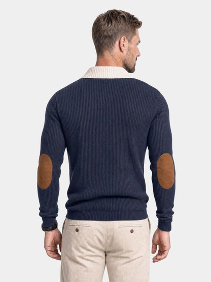 Suéter retro de pana con cuello alto - Cross & Crown