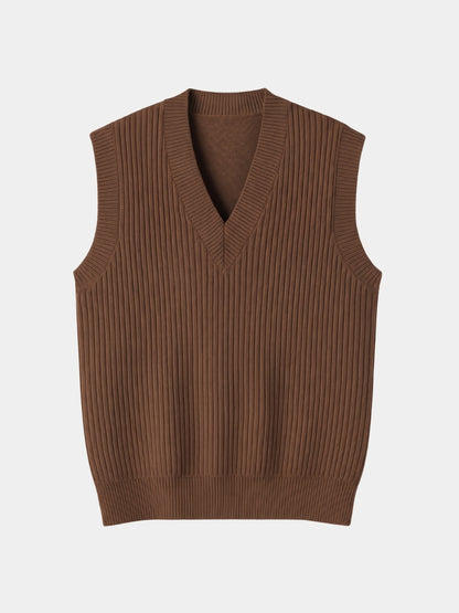 Gebreid vest zonder mouwen - Cross & Crown