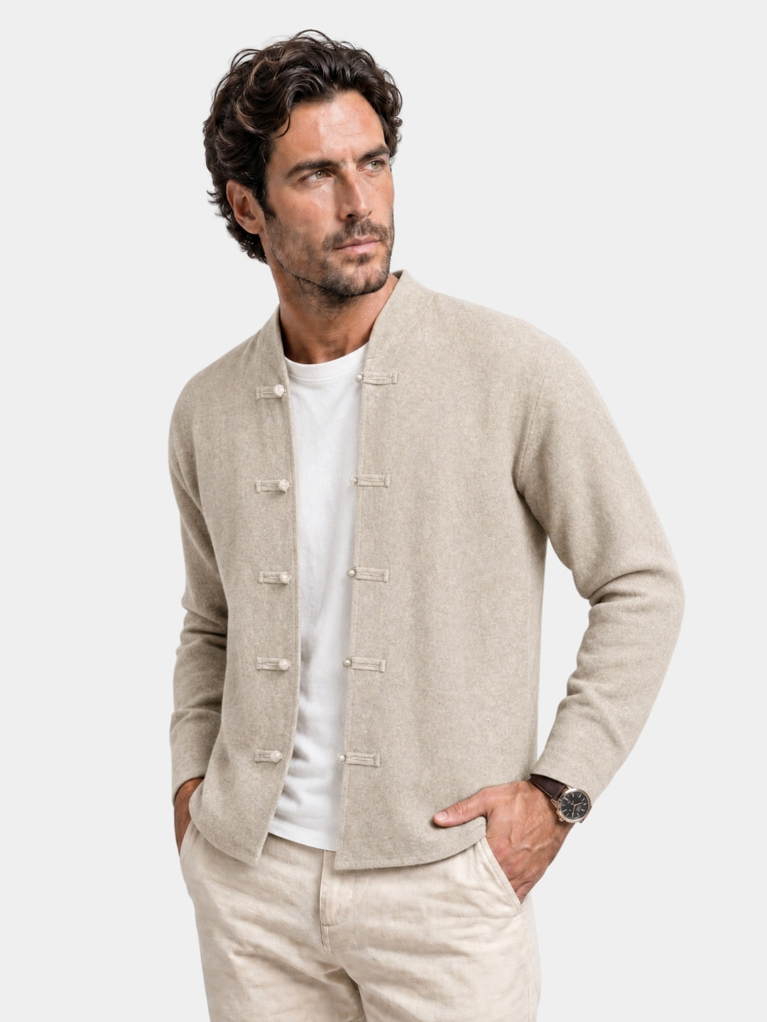 Cardigan in cashmere Torino - Cross & Crown