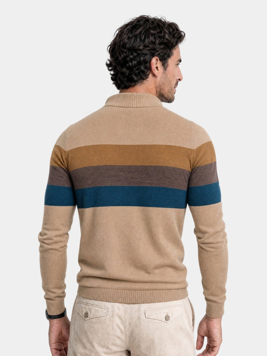 Suéter minimalista de cuello alto - Cross & Crown